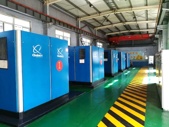 昆西132KW螺桿壓縮機應用印染企業