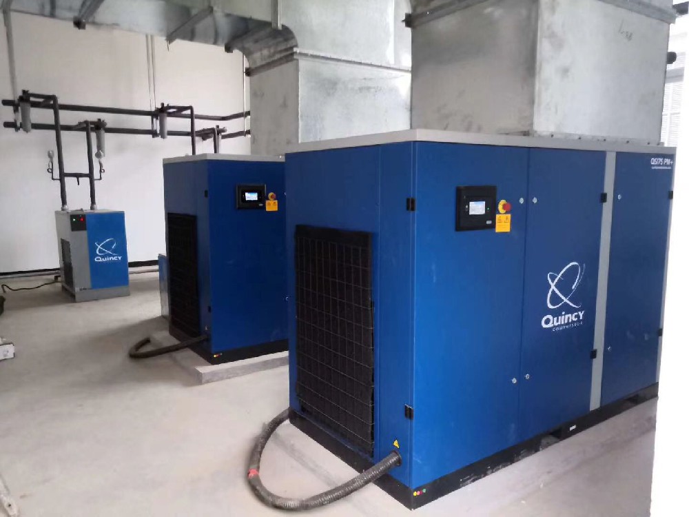 昆西110KW螺桿式壓縮機應用于鋰電工廠